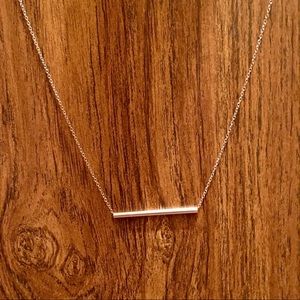 Avon Sterling Silver Balance Bar Necklace